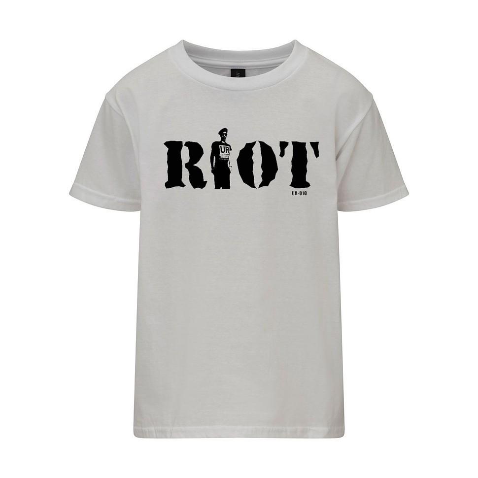 Underground Resistance Riot T-Shirt White- XXXXL