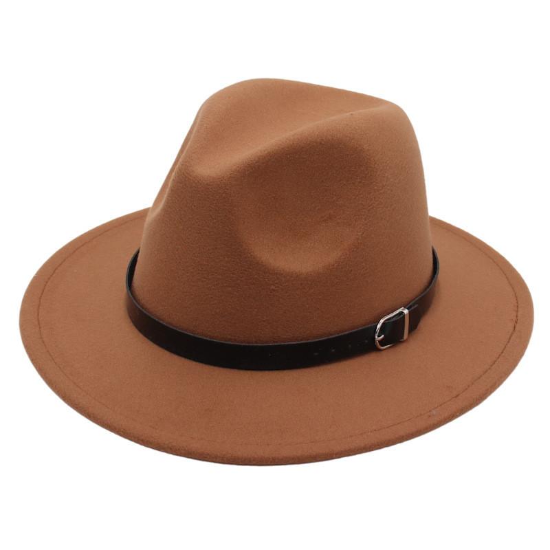 Ethnic Style Vintage Fedora Hat With Wide Brim For Women And Men