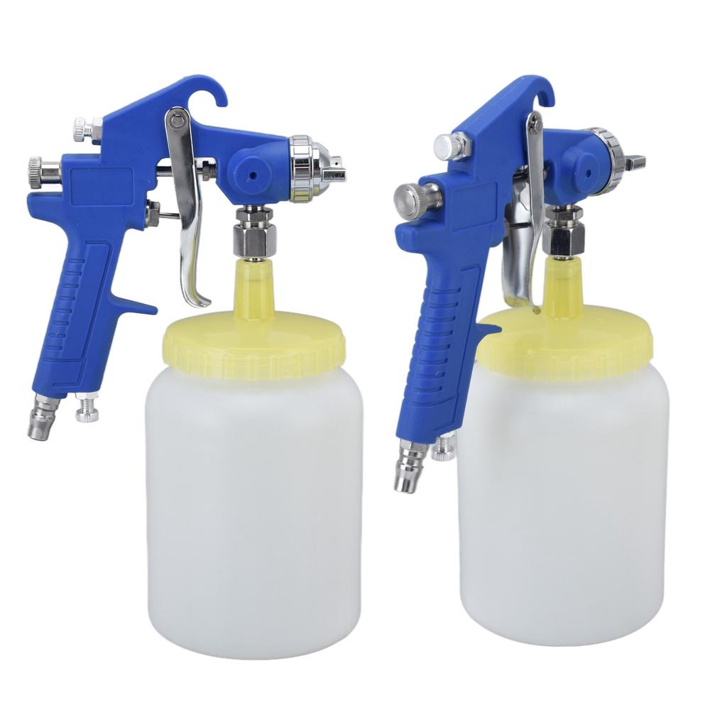 1000ml 3mm Sifon Pnömatik Hava Tabancası Astar Boyama Tabancası Boyama Aleti Mavi