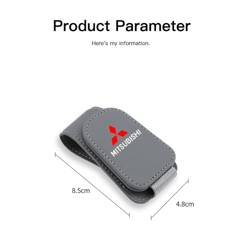 Car Sun Visor Glasses Clip Sunglasses Box Auto Accessories For Mitsubishi ASX Lancer EVO Pajero Outlander L200 Car Accessories