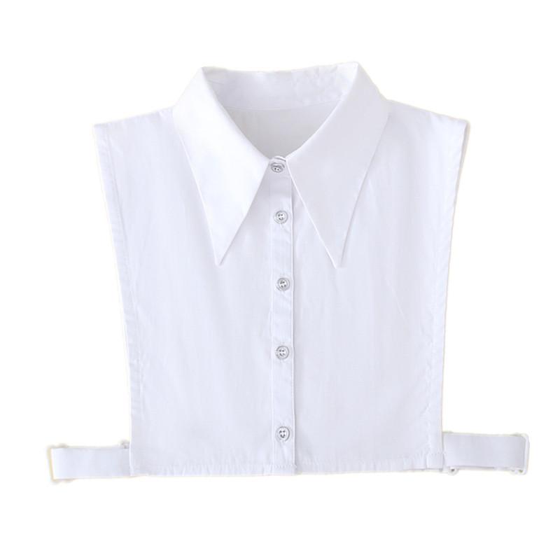 Fake Collar Blouse Shirt Solid Color Large Size With Versatile Inside Fake Collar Independent Packaging