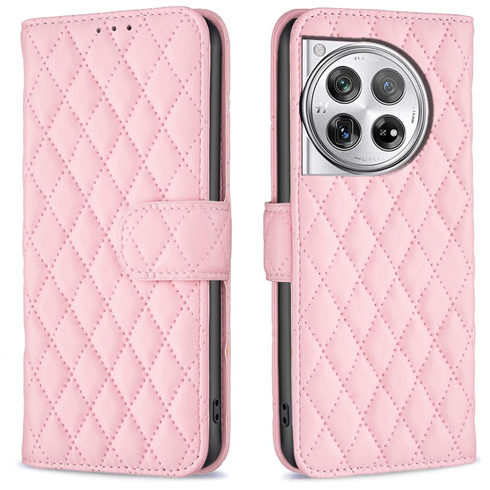 BINFEN COLOR BF Style-14 For OnePlus 12R 5G/Ace 3 5G Case PU Leather Stand Shockproof Protective Phone Cover