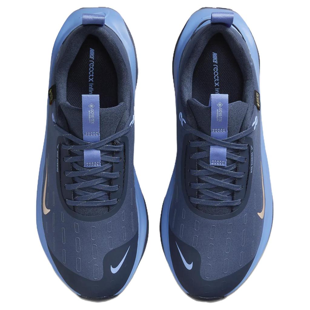 Nike ReactX Infinity Run 4 GORE-TEX Thunder Blue Metallic Red Bronze Pantofi de damă pentru femei, difuzat-albastru Royal-Pulse HQ0264-401