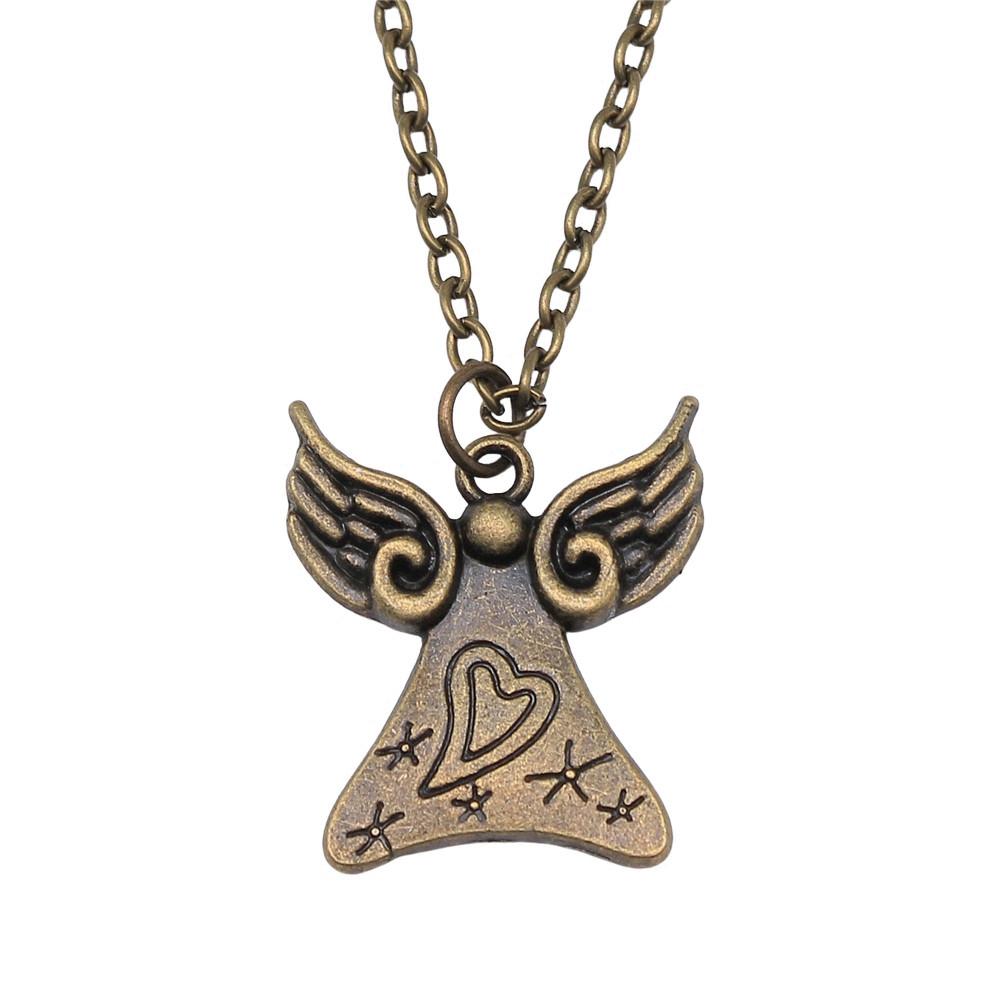 45cm Oder 70cm Lange Kette Halskette Flügel Engel Hochzeitsschmuck Zubehör QN003