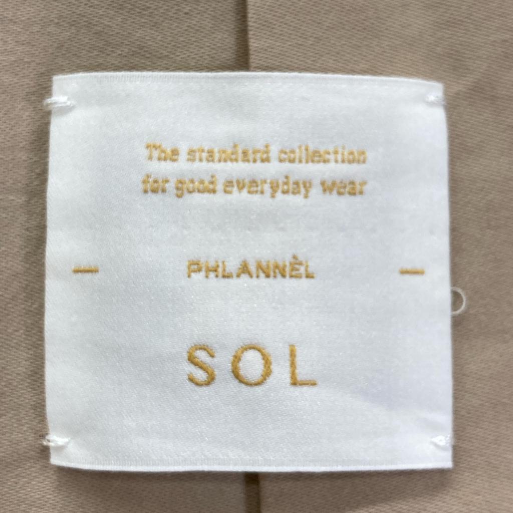 PHLANNEL SOL Beige soutien collar coat coat O beigeUsed