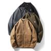Double-Sided Polar Fleece Jacket Men's Autumn and Winter Thickening American Retro Baseball Uniform Export Men's Outdoor Fleece Coat Liner