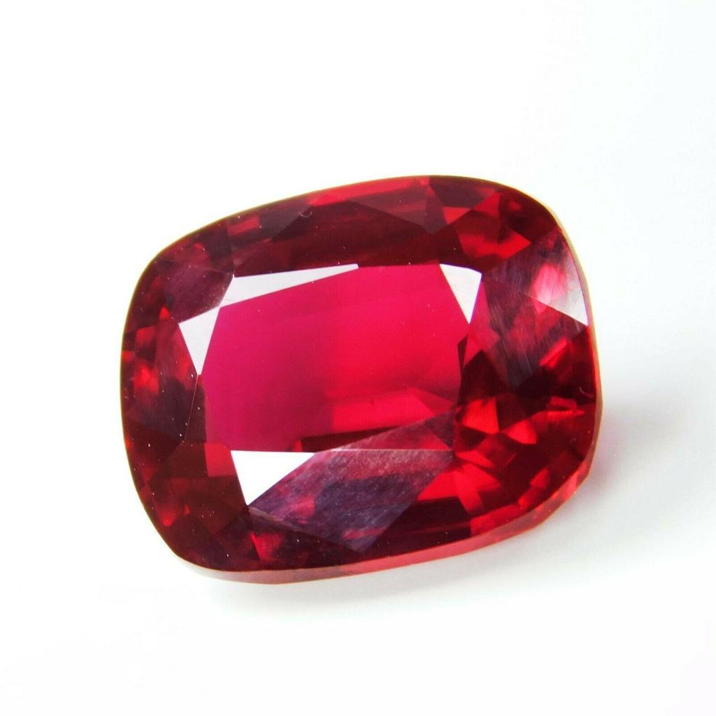 9.70 Ct NATURAL Ruby Bloody RED   Loose Gemstone Cushion Shape
