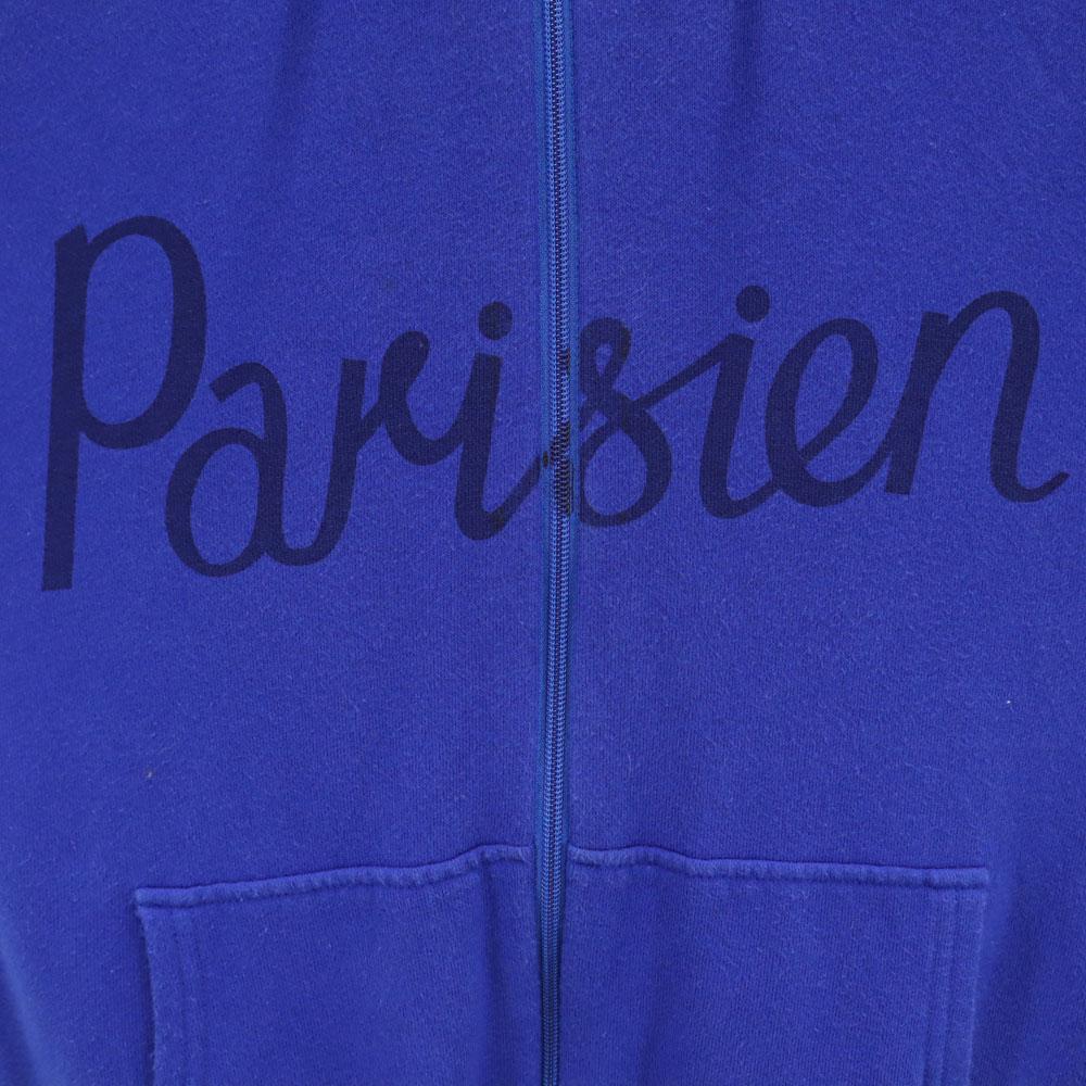 KITSUNE made in Japan Long sleeve sweat Zip hoodie S Blue purple TEE Men's Used