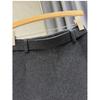 Women's Gray Wool A-line Skirt - High Waist, Thickened for Autumn/Winter, Hip-hugging, Anti-exposure, Short Casual Skirt