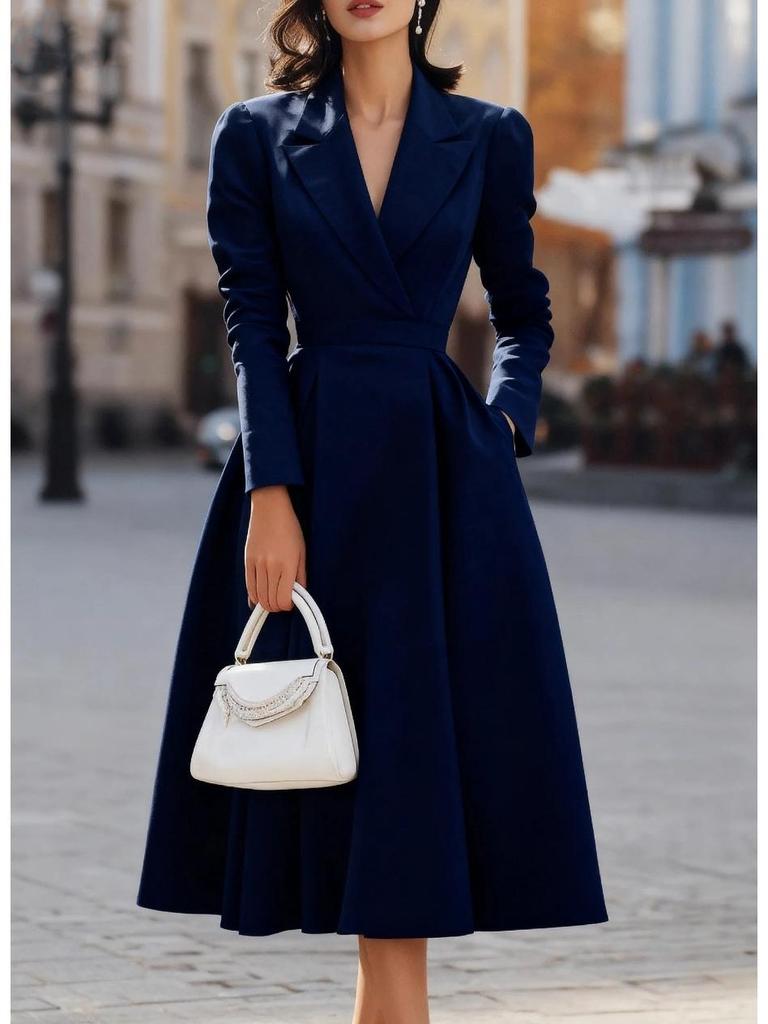 Elegant 2025 V-Neck Waist-Cinching French Slimming Evening Gown for Women