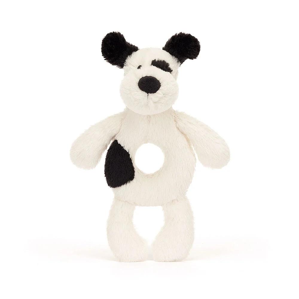 

JELLYCAT Shy Black & Cream Puppy Ringing Companion and Soothing Doll Plush Doll 18cm High