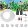 Aquarium Air Pump Fittings Fish Tank Oxygen Compressor Accessories 3 Way Straight Direct Link for 4mm PipeKit