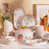 Kangmo Cute Peach Ceramic Dinnerware Set