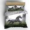 Galloping Horse Art Set Decor Soft Comfortable Duvet Cover Bedding Set Included 1*Duvet Cover & 2*Pillowcases, Gift