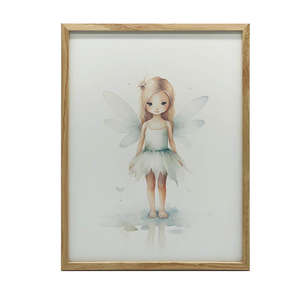 Zielona Wróżka W Krainie Magii Zielona Wróżka W Krainie Magii, 40X50 Cm, Rama Aluminiowa Złota, Papier Matowy 230 Gsm