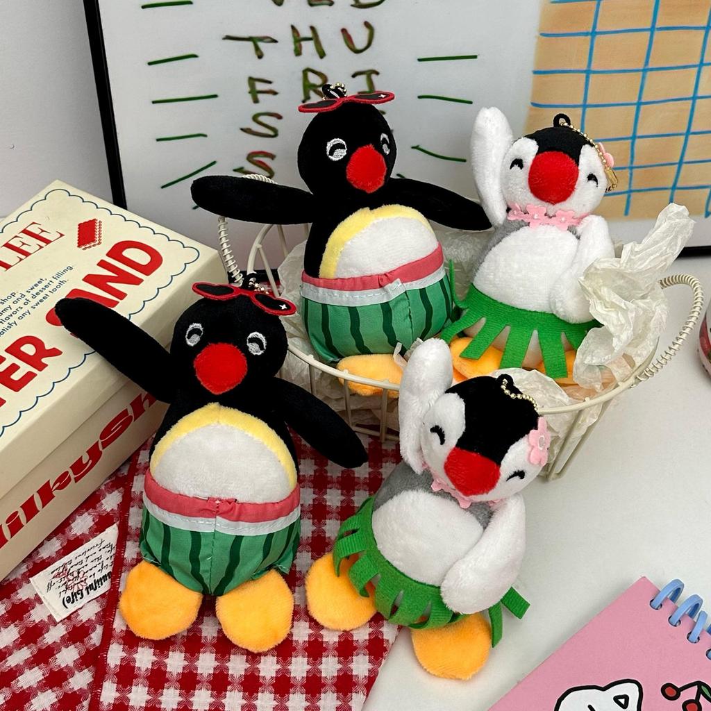 Summer Penguin Plush Keychain - Cute & Comfy Stuffed Animal Pendant