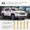 5pcs Heavy Duty Push Connector Transmission Flush Kit Brass Cooler Line Fittings with Clamps Fit for Vehicles 1996-2024 Models