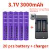 14500 AA Lithium Battery 3.7V 3000mAh Rechargeable Li-ion Battery High Power for Radios Microphones Electric Toys