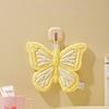 High Value Butterfly Hanging Hand Towel Coral Fleece Cartoon Styled Thick Soft Ultra Absorbent Ideal For Kitchen And Bathroom