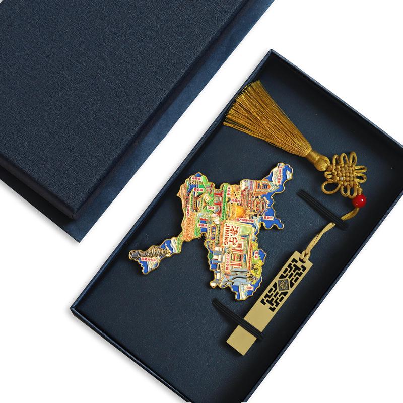 Binzhou Gelber Fluss Turm Magnet, Haifeng Pagode & Zhonghai Park. Kulturtourismus-Geschenk.