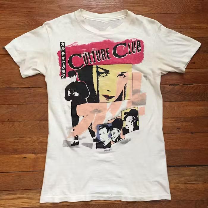 RARE Culture Club Boy George 1983 S-234XL Shirt White unisex Gift Fans XX563 XXXL
