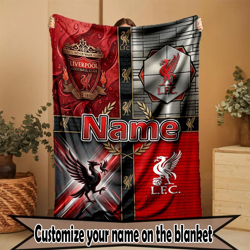 Custom Name Personalized LFC Print Blanket, Home Decor, Bedroom, Sofa, Camping, Couch, Gifts for Birthday Christmas