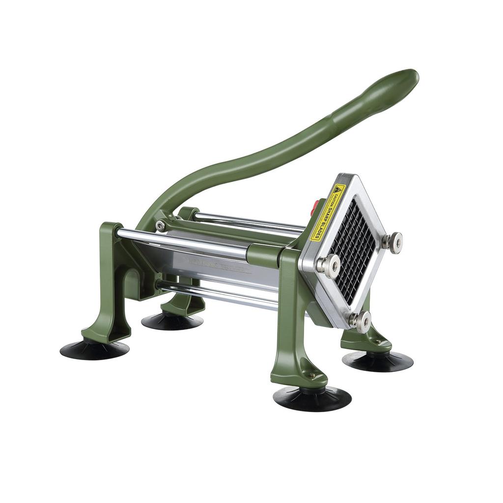 VEVOR French Fry Cutter, Potato Slicer with 1/2" 3/8" 1/4" Stainless Steel Blades, Manual Potato Cutter Chopper with Suction Cups