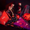 Halloween cute pet bandana, customizable with your own design, HALLOWEEN pattern triangle bandana
