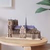 Piececool 3D Puzzle Notre Dame Cathedral Famous Paris Architecture Building 3D 3D Puzzle Metallic Nano Puzzle Metal Assembly Required No Glue Required