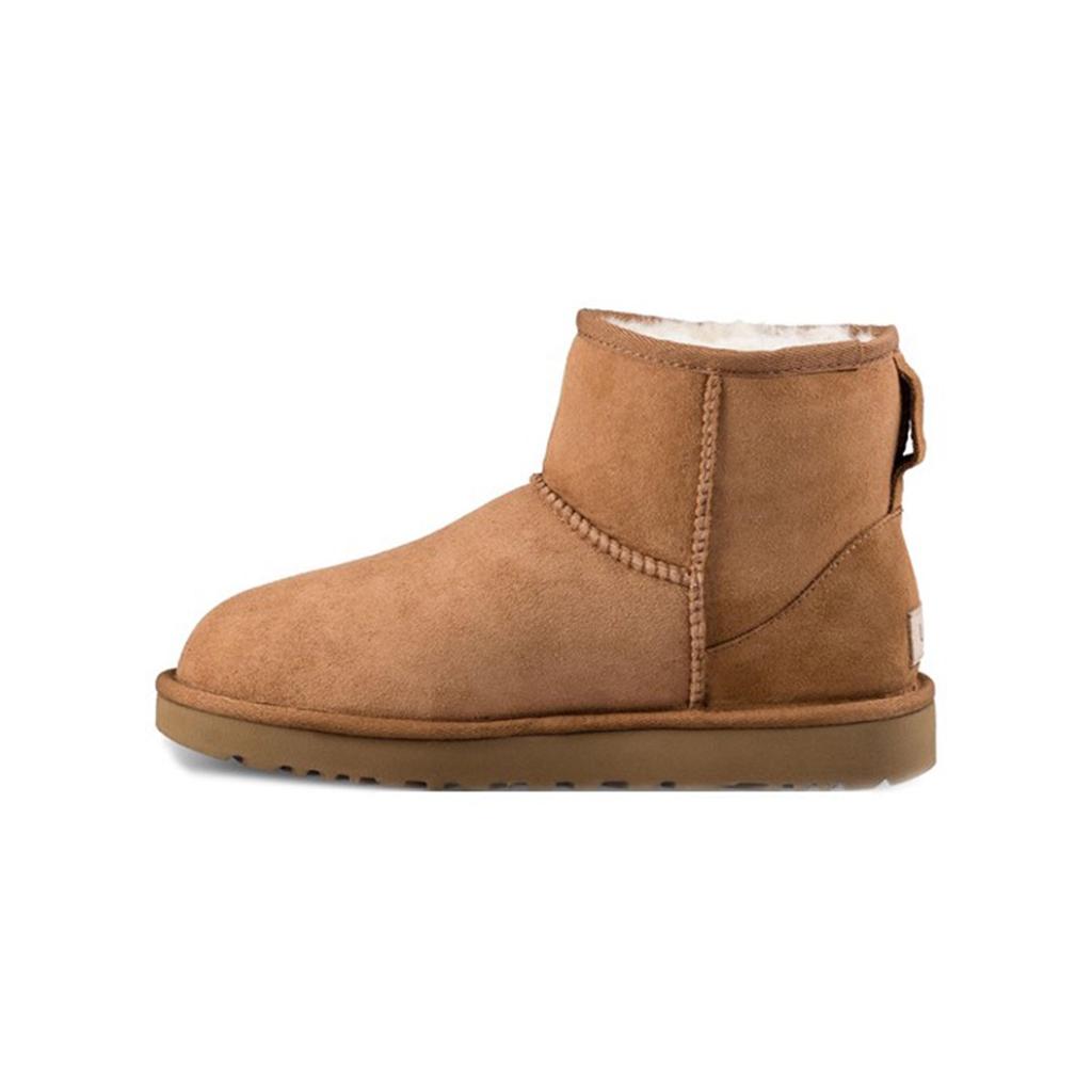UGG CLASSIC MINI Cool Play Koala, Brushed Sheepskin Thermal Abrasion Resistant Slip Resistant Short Snow Boots Women's 1016222-CHE(Team740-)