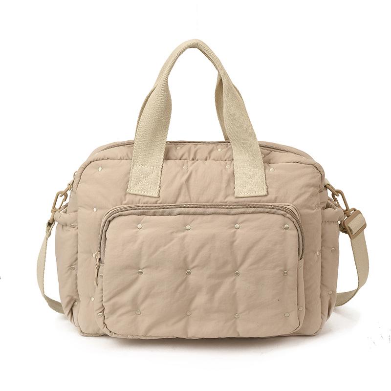 High-End Cotton Mummy Bag: Large Capacity Women's Handheld Shoulder & Crossbody Bag