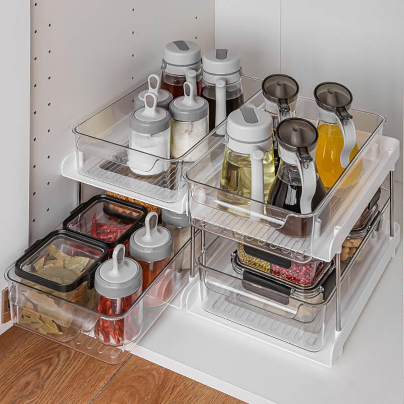 Multifunktionell kosmetikförvaring & kökskryddställ med lådor