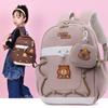 Capybara Childrens Cartoon Style Nylon Backpack With Lightweight Design For School Use