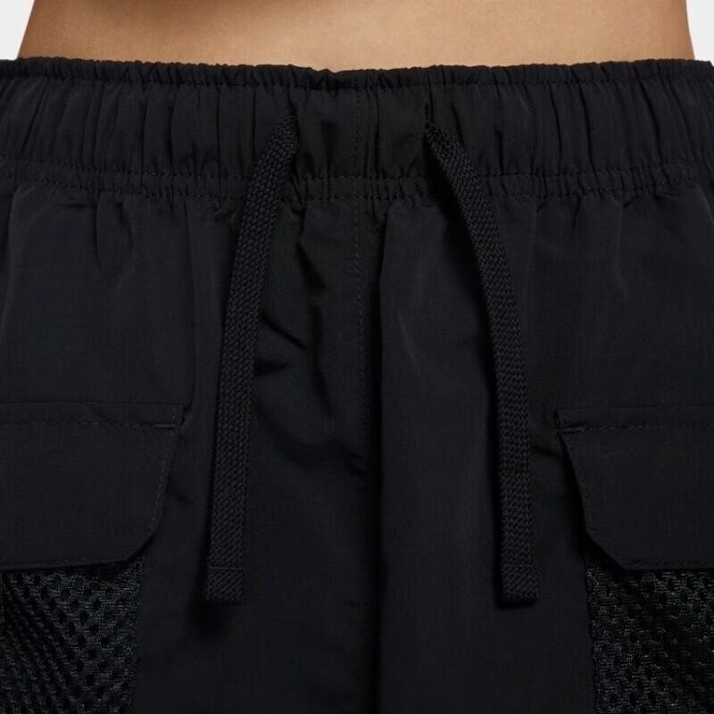 Nike Sportswear Solid Color Mid-Rise Comfortable Casual Long Skirt Women skirts Black HJ1513-010