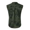 Damska Moda Casual Bluzki z Dekoltem V Drukowane Koszulki Bez Rękawów Pulower T-shirty