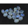 9X13-11X14MM Natural Rainbow Moonstone Oval Cabochon Loose Gemstone 16PcsLot C-1765