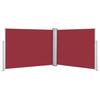 VidaXL Retractable Side Awning Red 140 X 1000 Cm