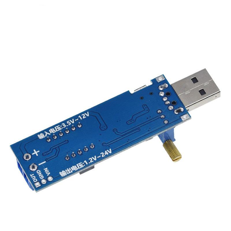 1pcs USB DC-DC 5V To 3.5V / 12V Micro USB Step UP / Down Power Supply Module Adjustable USB Boost Buck Converter Out DC 1.2V-24V