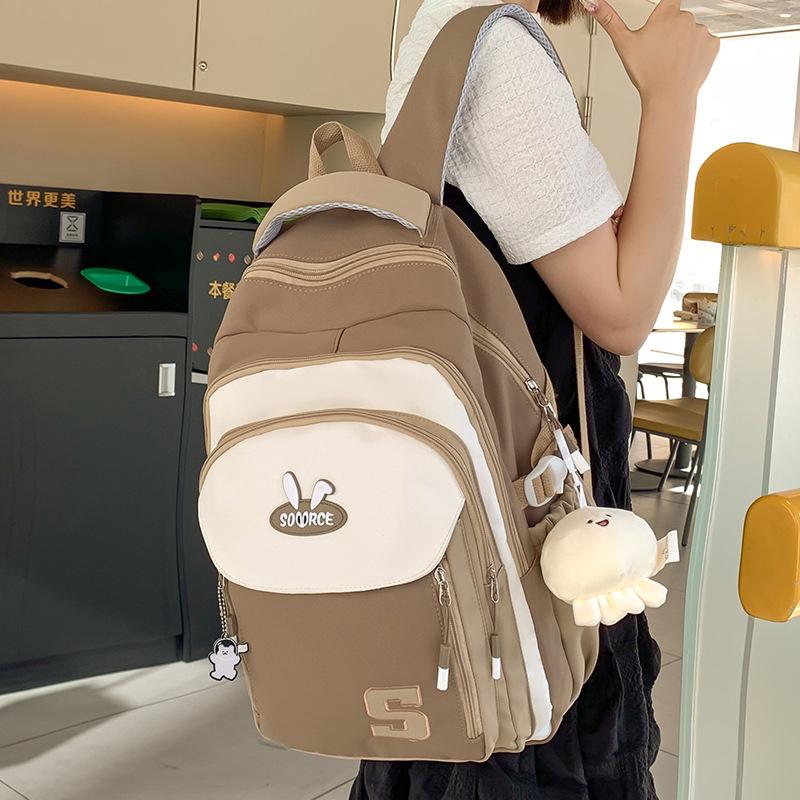 Children's schoolbags, elementary school students, girls, junior high school students, high school students, high-value contrasting colors