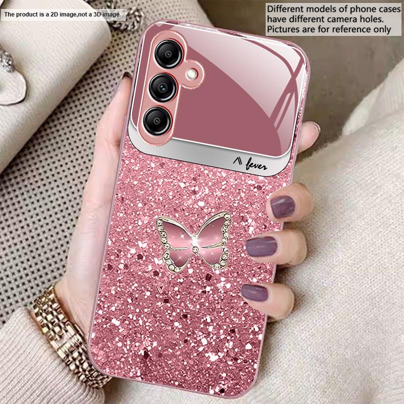 Blue white dot texture For Samsung A20 30 22 23 24 25 26 31 32 A33 34 35 42 50 51 52 53 54 55 56 70 71 72 73 glass phone case