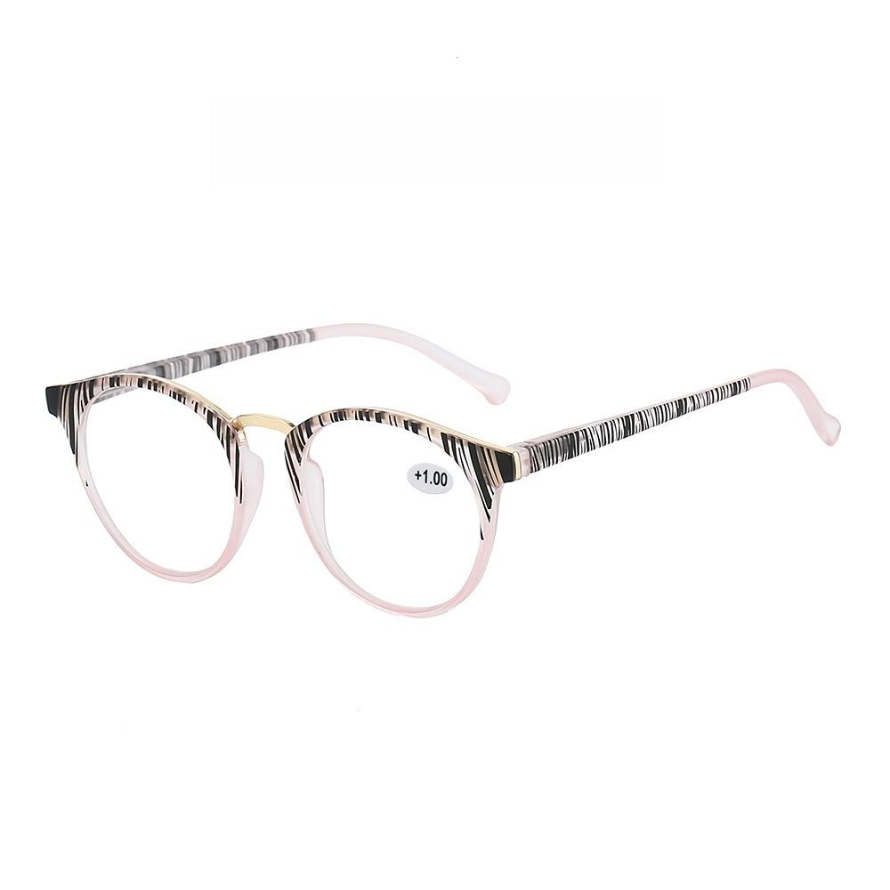 Women'S Ins Style Photochromic Reading Glasses Retro Oval Frame Ultra-Light Turn Grey Presbyopia Glasses With Plus Diopters
