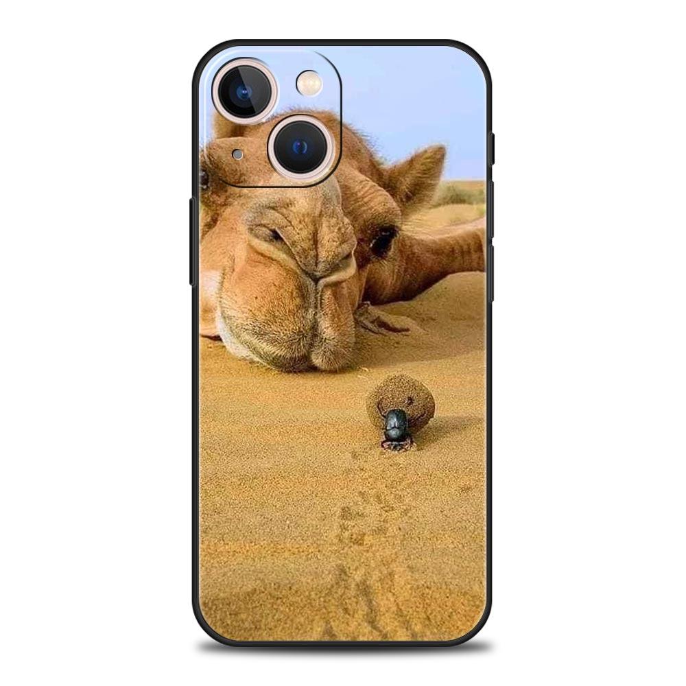Animal Camel Phone Case Cover for iPhone 17 16 15 14 13 12 Pro Max 11 Pro Max 17 AIR Plus Shockproof Soft TPU Shell Fundas Bags