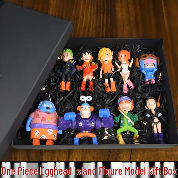 

One Piece Egghead Island Figure: Luffy & Zoro Anime Toy Gift Box 8CM