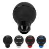 Shift Knob Decorative Aluminum Alloy 5 Speed Easy To Use Gear Stick Knob Universal Stylish with 4 Adapter Sleeve for