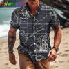 2026 Klasyczna Vintage Męska Koszula Hawajska Koszule z Łodzią Żaglową 3D Dla Mężczyzn Nadruk Kompasu Koszule Plażowe Hawaii Krótki Rękaw Bluzki 6XL