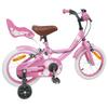 Bicicleta Infantil 14 Polegadas para Idades 3 5 Rosa Claro