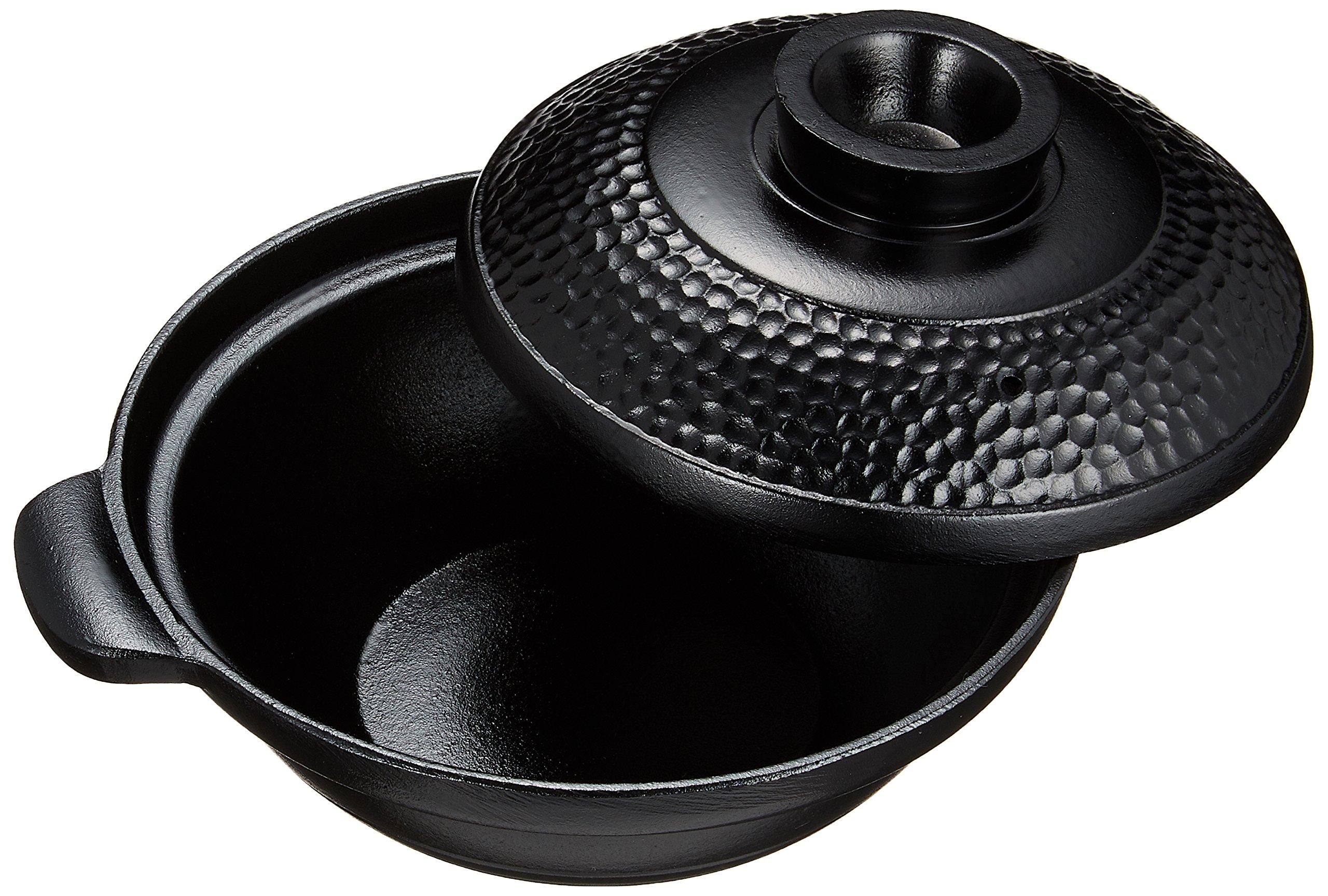 

Endo Shoji Commercial Hammered Hot Pot (Black), 18cm, Aluminum, Made in Japan, QYS06