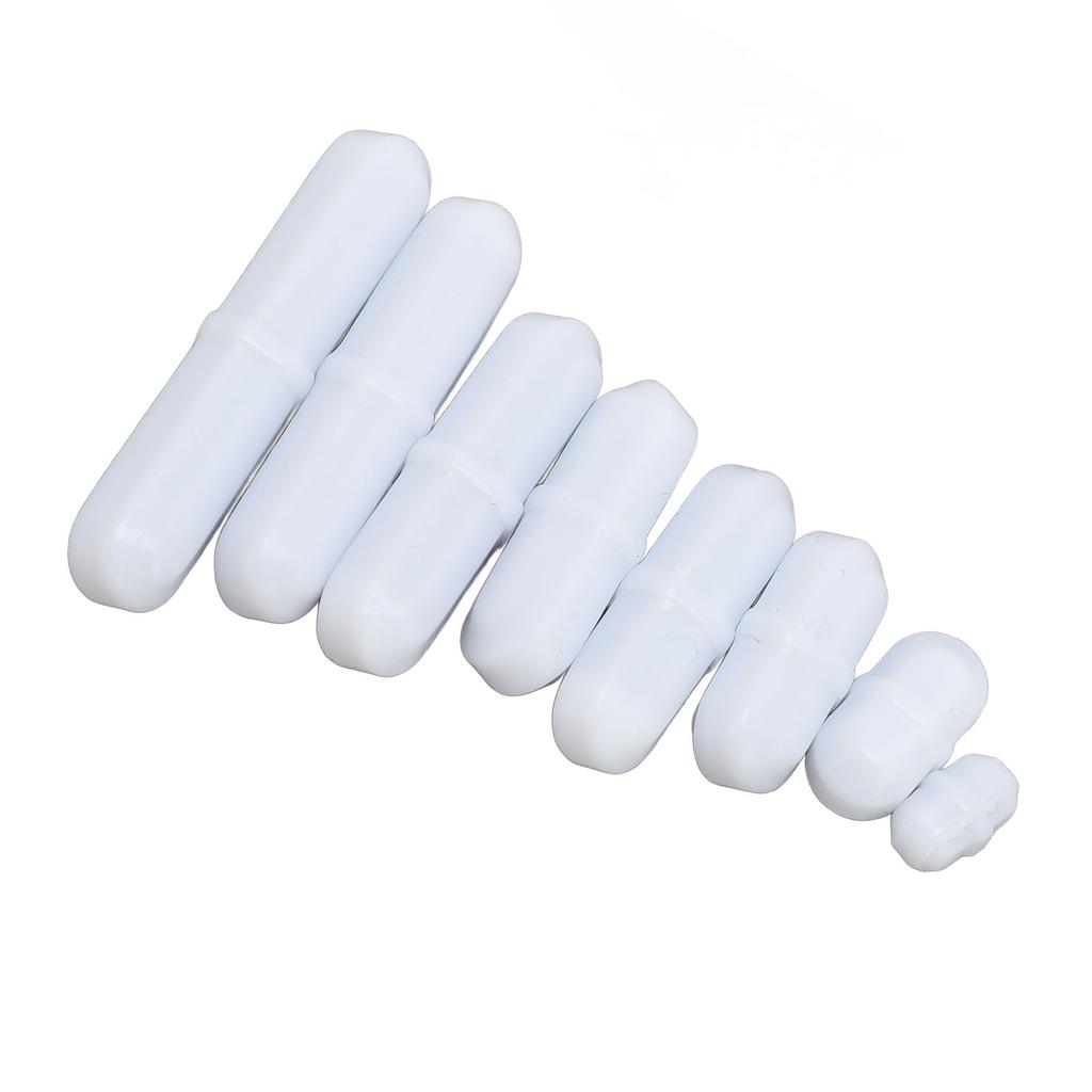 8 Pcs Set Magnetic Stir Bar 10 15 20 25 25 30 35 40mm PTFE Magnetic Stirrer Mixer Stir Rod for Laboratory