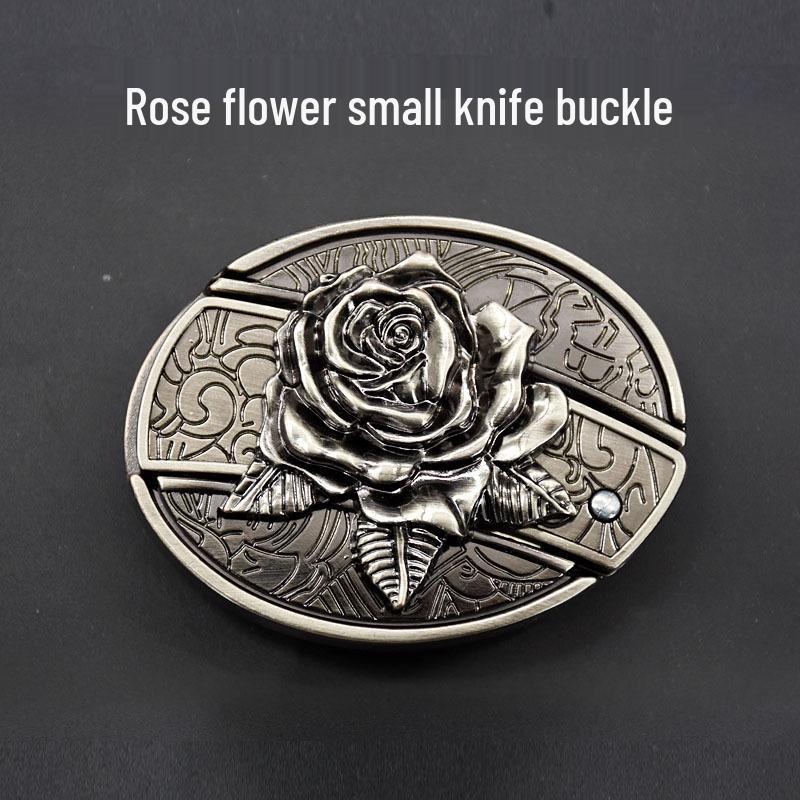 Men's Casual Punk Alloy Knife Buckle Belt