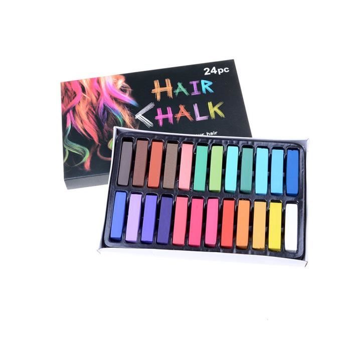 Cheveux non toxiques à la craie cheveux temporaires Color Dye's Soft pastels salon Set